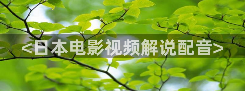 717神马电影院：<日本电影视频解说配音>
