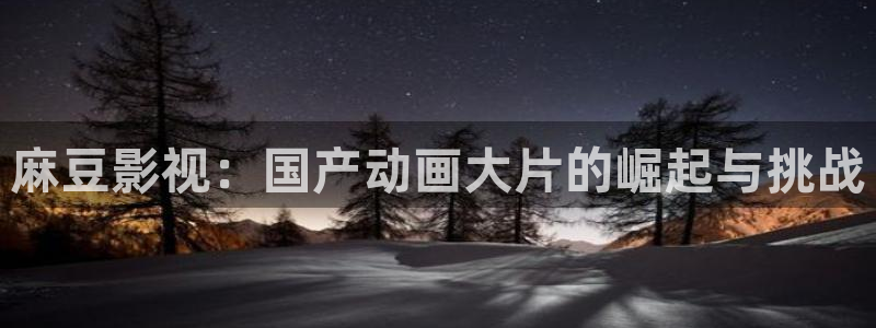 神马电影院九：麻豆影视：国产动画大片的崛起与挑战